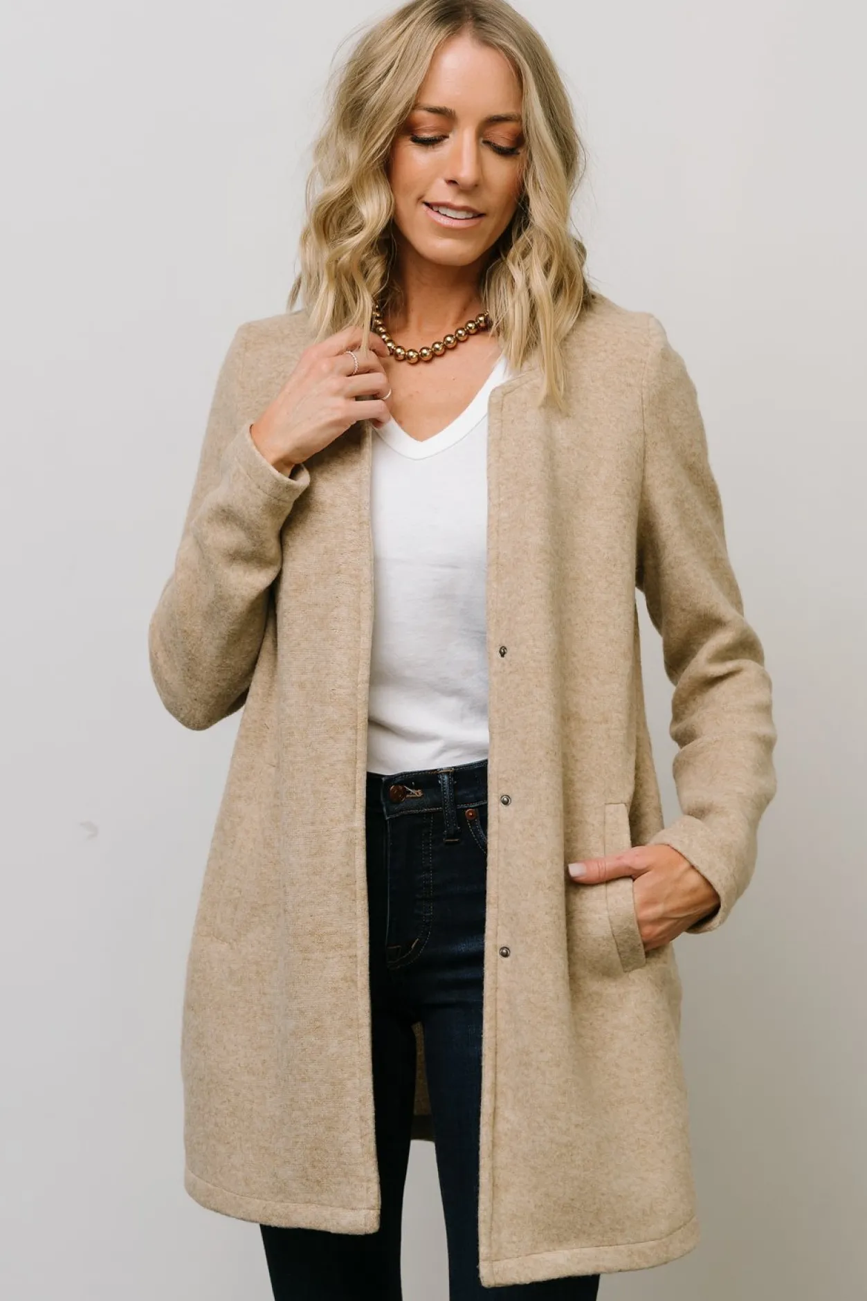 Sale Baltic Born Knoll Notch Jacket | Oatmeal
