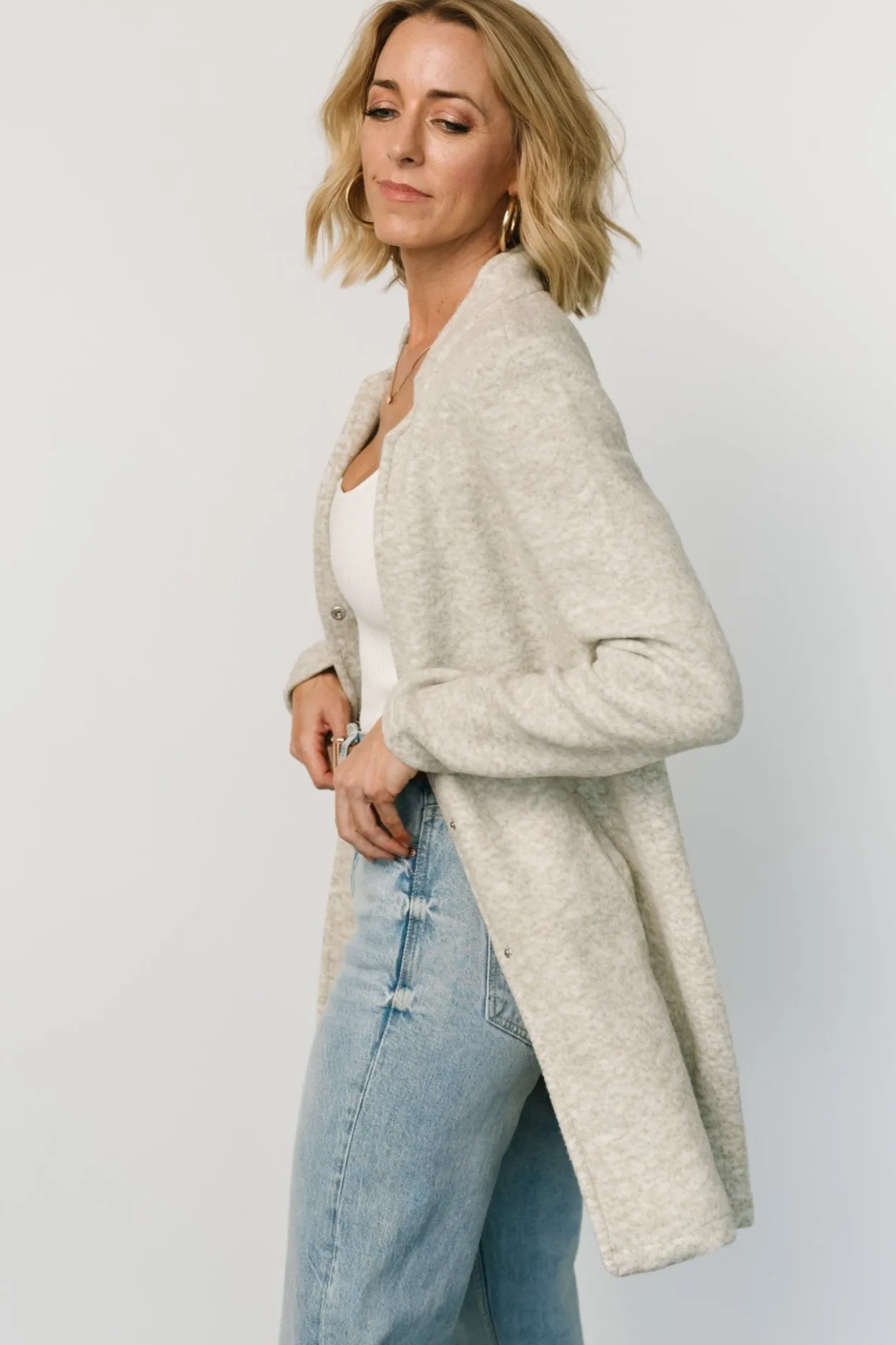 New Baltic Born Knoll Notch Jacket | Stone