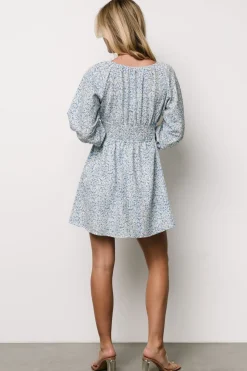 New Baltic Born Koa Short Dress | Blue Floral BlueFloral