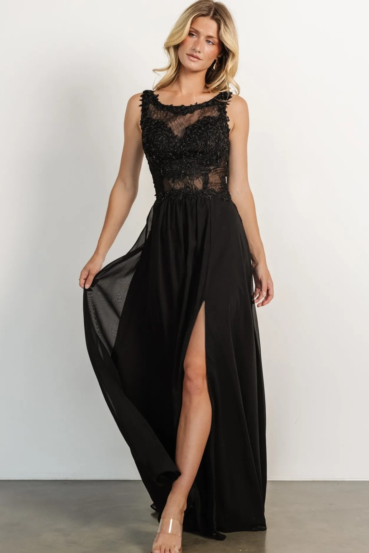 Online Baltic Born Konstantina Gown | Black