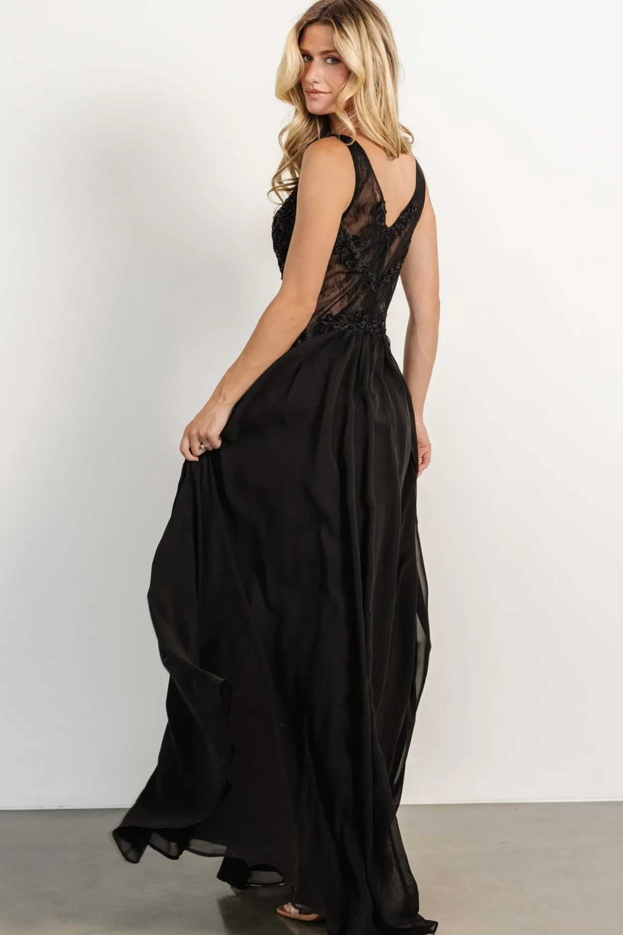 Online Baltic Born Konstantina Gown | Black