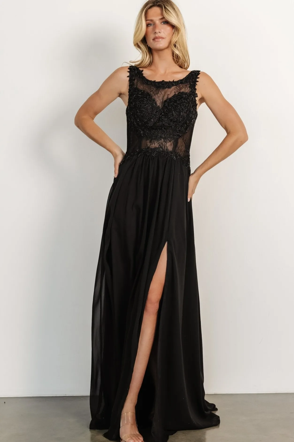 Online Baltic Born Konstantina Gown | Black