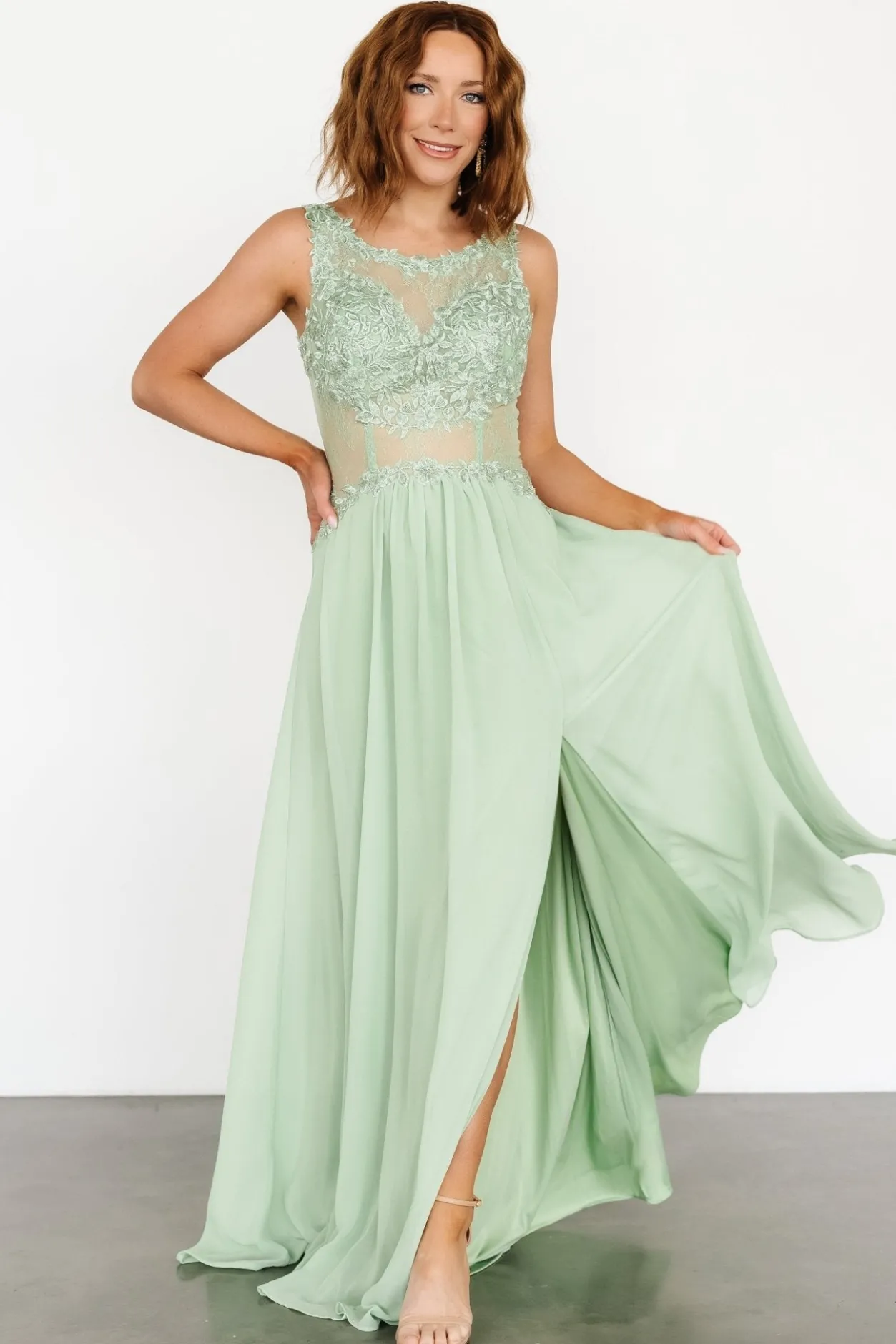Online Baltic Born Konstantina Gown | Sage