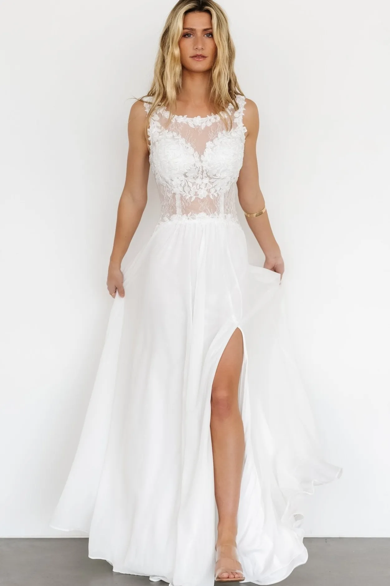 New Baltic Born Konstantina Gown | White