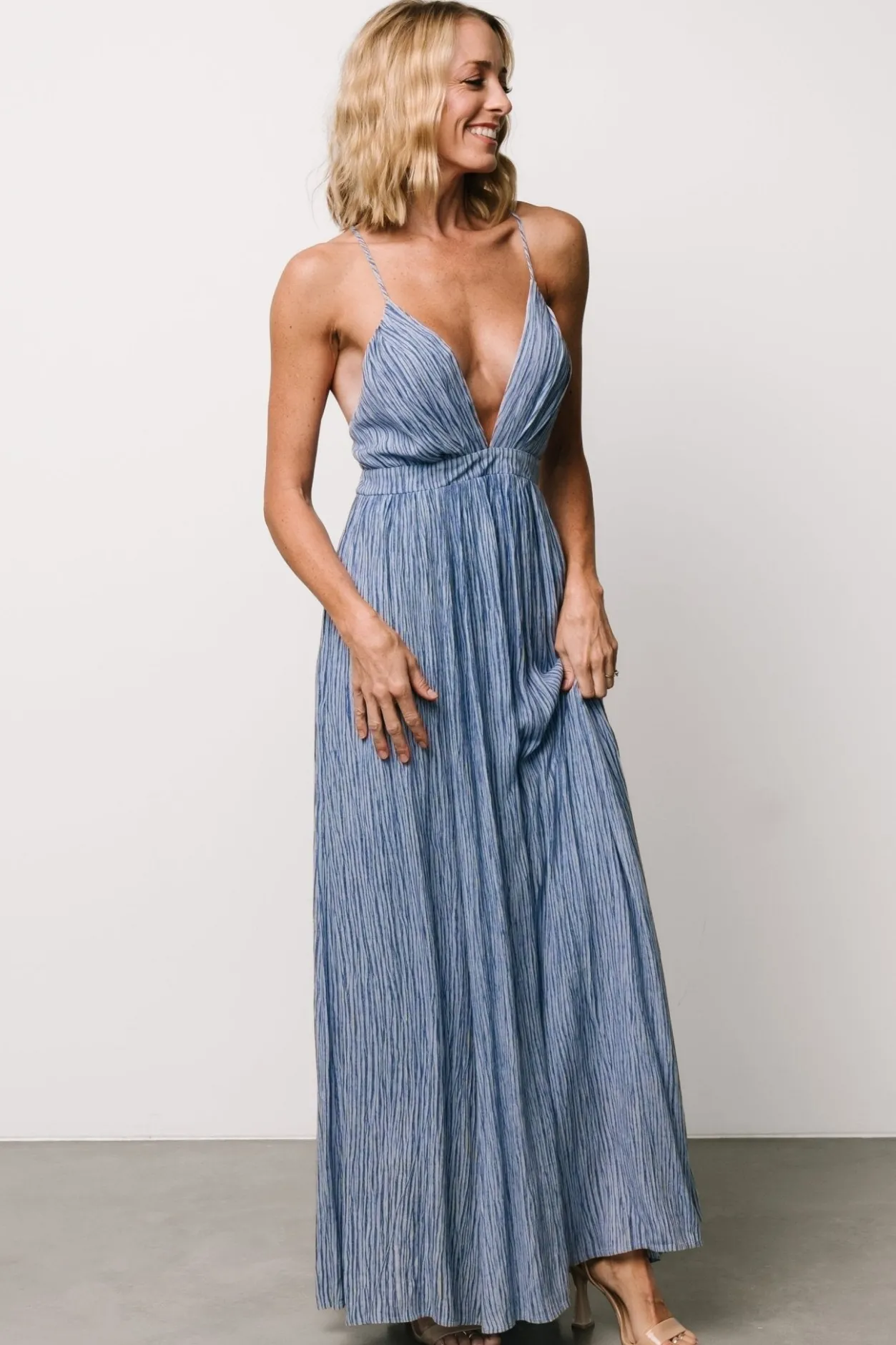 Sale Baltic Born Korley Maxi Dress | Blue Stripe BlueStripe