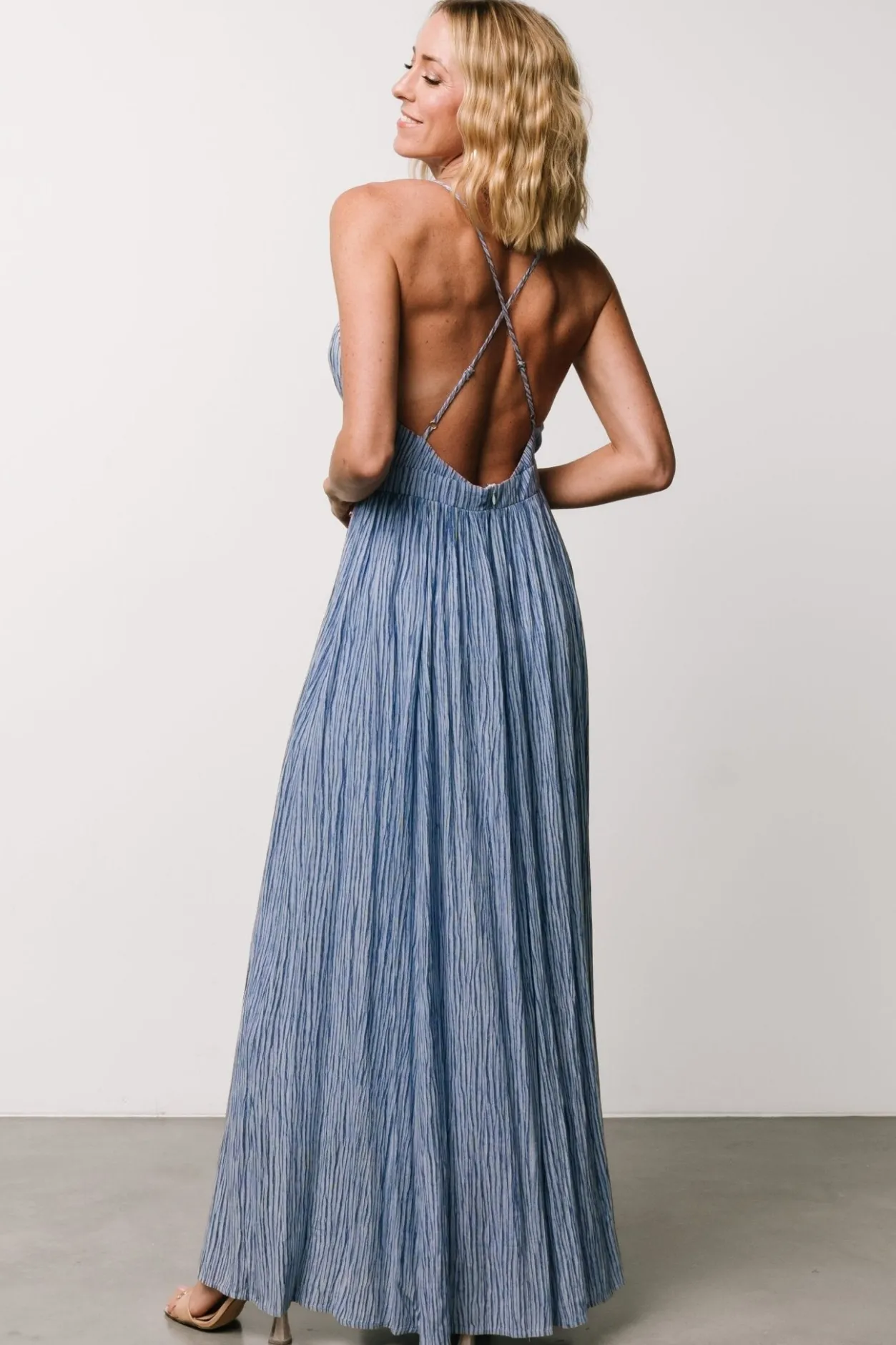 Sale Baltic Born Korley Maxi Dress | Blue Stripe BlueStripe