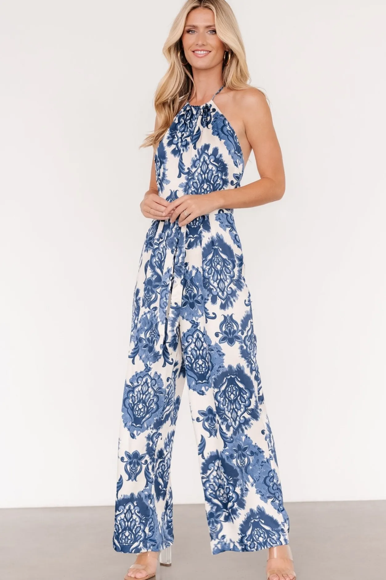 Discount Baltic Born Korra Satin Jumpsuit | Blue Print BluePrint