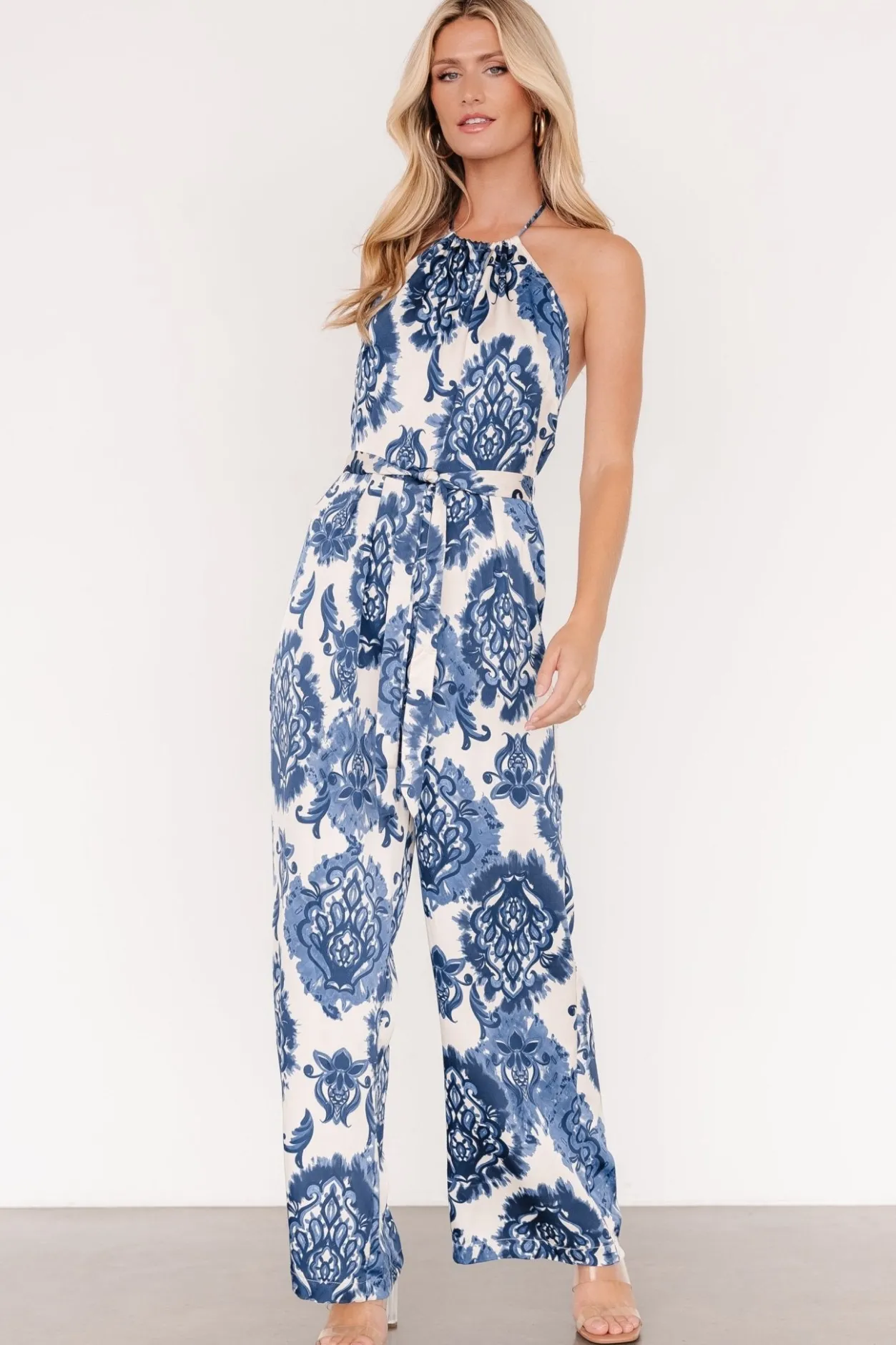 Discount Baltic Born Korra Satin Jumpsuit | Blue Print BluePrint