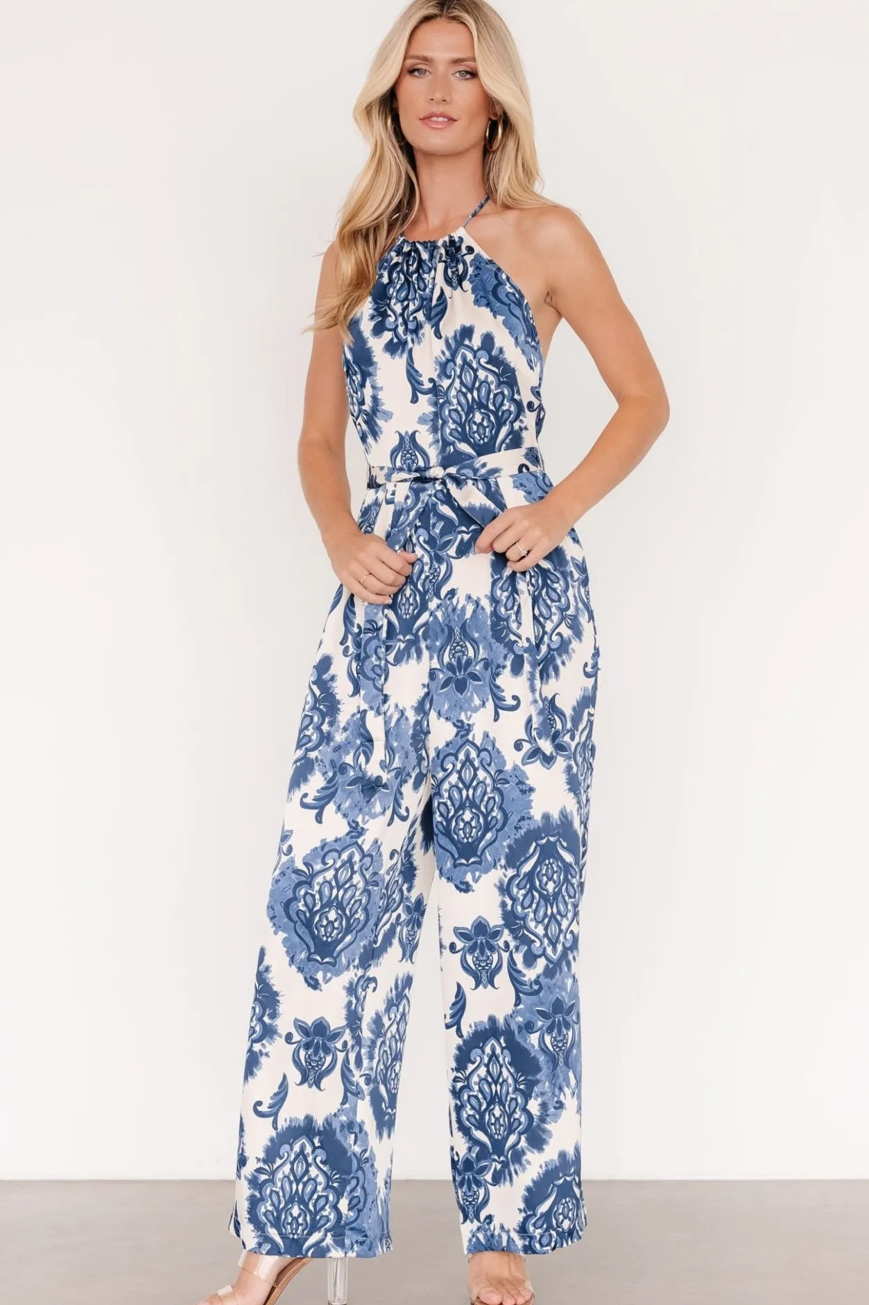 Discount Baltic Born Korra Satin Jumpsuit | Blue Print BluePrint