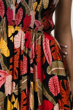 Hot Baltic Born Kota Halter Maxi Dress | Navy Multi Print NavyMultiPrint