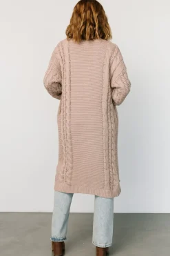 Best Baltic Born Kristen Cable Knit Cardigan | Taupe