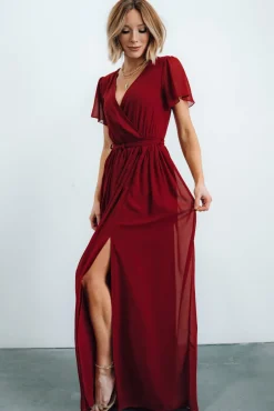 Best Baltic Born Kristina Maxi Dress | Burgundy