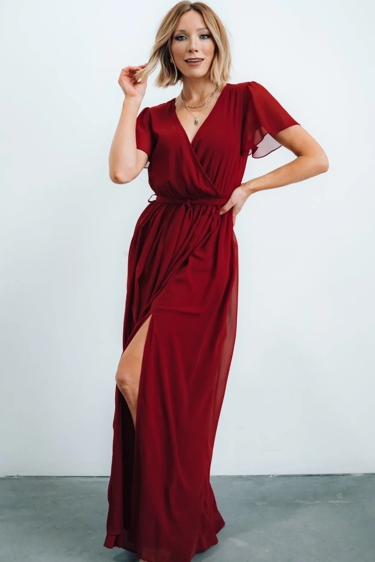 Best Baltic Born Kristina Maxi Dress | Burgundy