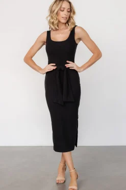 Discount Baltic Born Kylee Front Tie Dress | Black
