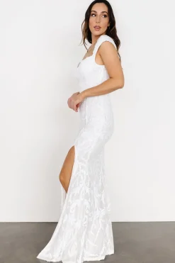 Sale Baltic Born Kylene Sequin Maxi Gown | White