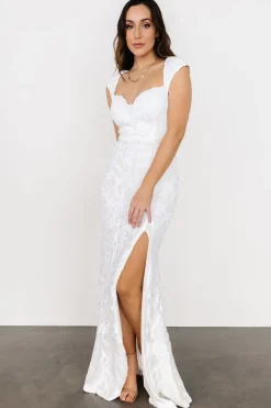 Sale Baltic Born Kylene Sequin Maxi Gown | White