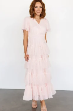 Sale Baltic Born Laia Tiered Maxi Dress | Pale Blush PaleBlush