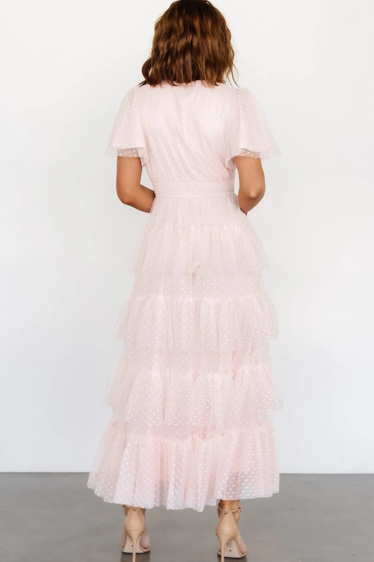 Sale Baltic Born Laia Tiered Maxi Dress | Pale Blush PaleBlush