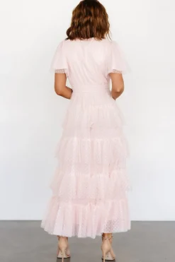 Sale Baltic Born Laia Tiered Maxi Dress | Pale Blush PaleBlush