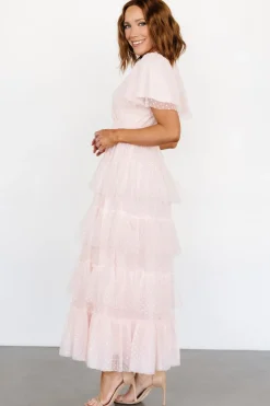 Sale Baltic Born Laia Tiered Maxi Dress | Pale Blush PaleBlush