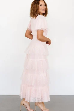 Sale Baltic Born Laia Tiered Maxi Dress | Pale Blush PaleBlush