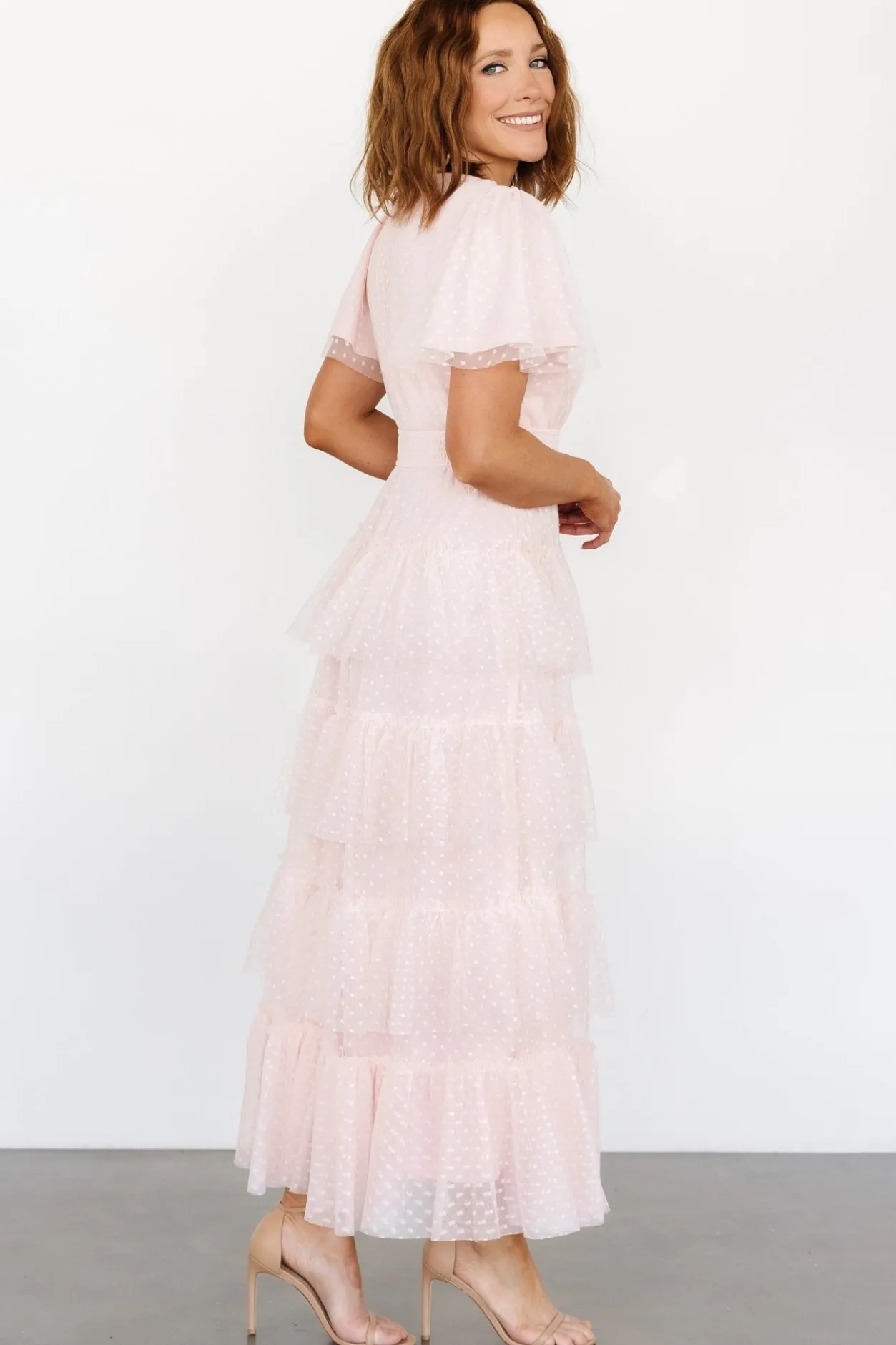 Sale Baltic Born Laia Tiered Maxi Dress | Pale Blush PaleBlush