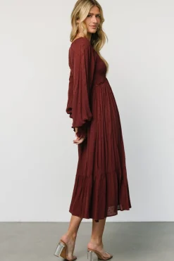 Discount Baltic Born Lainey Smocked Dotted Midi Dress | Mulberry