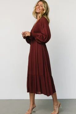 Discount Baltic Born Lainey Smocked Dotted Midi Dress | Mulberry