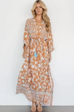 Outlet Baltic Born Laken Maxi Dress | Camel Multi CamelMulti