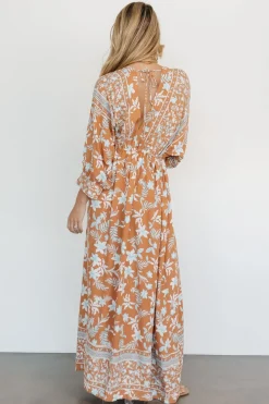 Outlet Baltic Born Laken Maxi Dress | Camel Multi CamelMulti