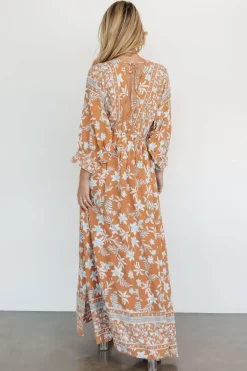 Outlet Baltic Born Laken Maxi Dress | Camel Multi CamelMulti