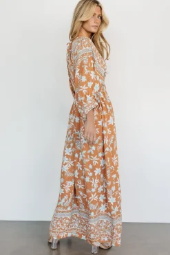 Outlet Baltic Born Laken Maxi Dress | Camel Multi CamelMulti