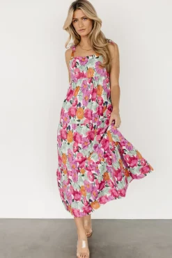 Outlet Baltic Born Lakewood Tie Dress | Pink Multi PinkMulti