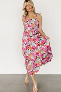 Outlet Baltic Born Lakewood Tie Dress | Pink Multi PinkMulti