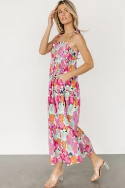 Outlet Baltic Born Lakewood Tie Dress | Pink Multi PinkMulti