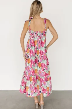 Outlet Baltic Born Lakewood Tie Dress | Pink Multi PinkMulti