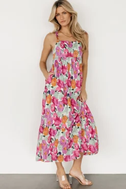 Outlet Baltic Born Lakewood Tie Dress | Pink Multi PinkMulti