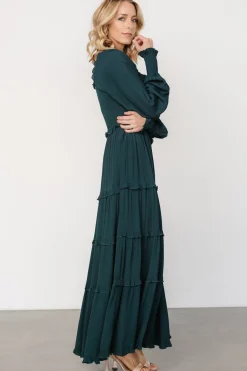 Best Baltic Born Lana Smocked Maxi Dress | Dark Green DarkGreen