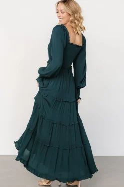 Best Baltic Born Lana Smocked Maxi Dress | Dark Green DarkGreen