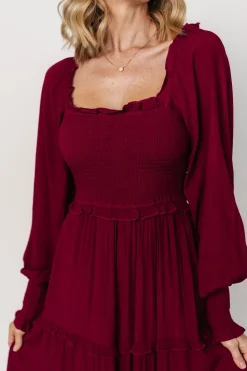 Best Baltic Born Lana Smocked Maxi Dress | Merlot
