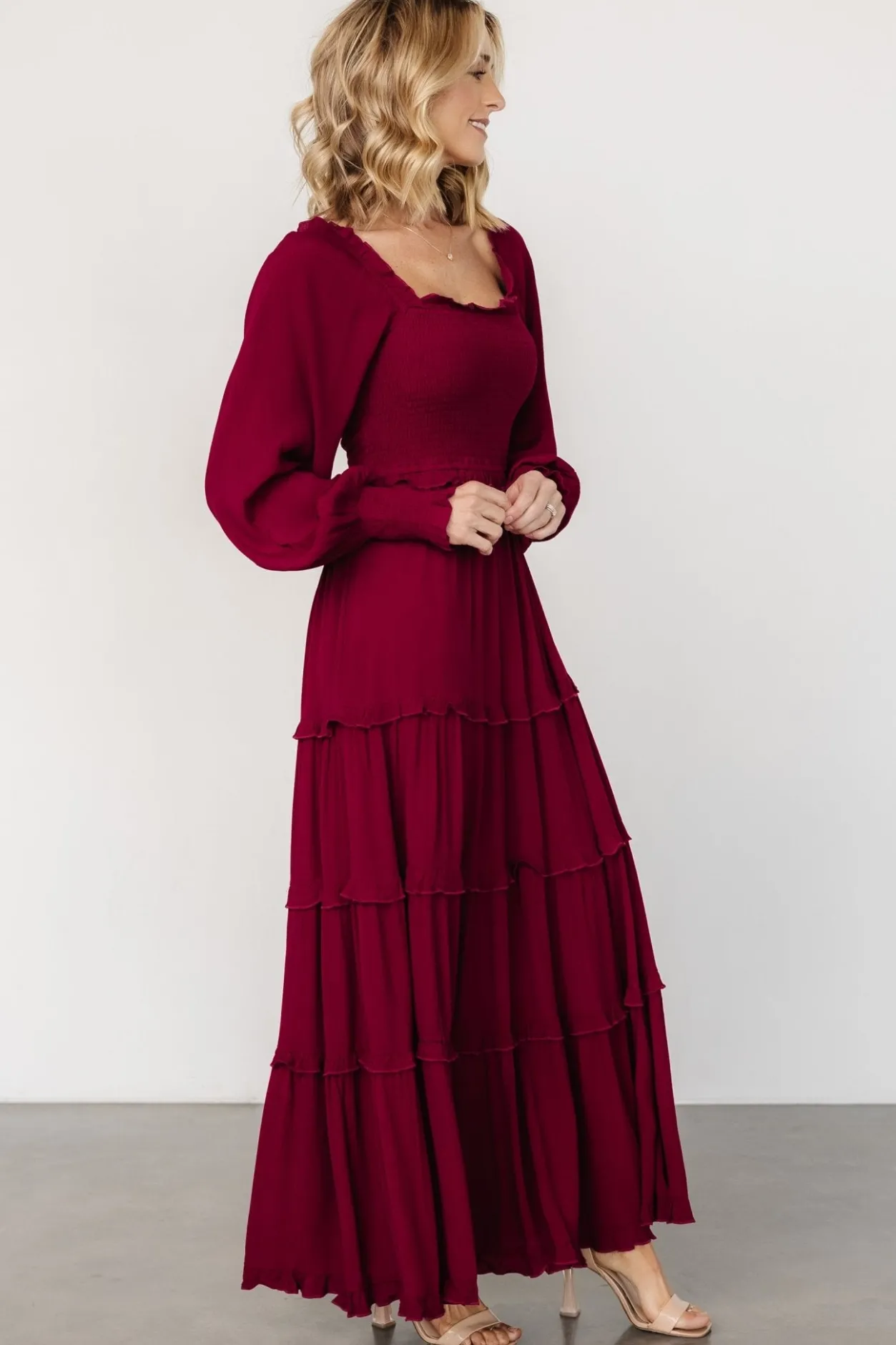 Best Baltic Born Lana Smocked Maxi Dress | Merlot