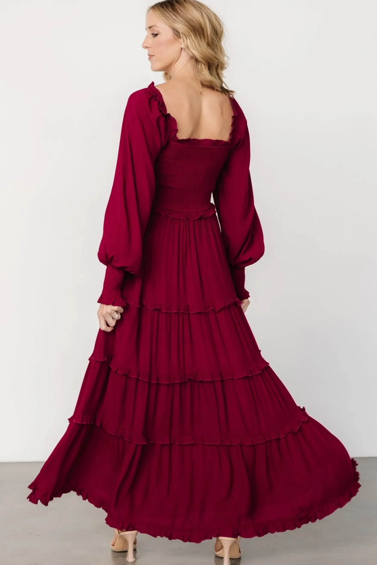 Best Baltic Born Lana Smocked Maxi Dress | Merlot