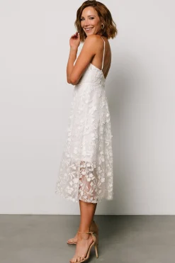 Clearance Baltic Born Larissa Midi Dress | Off White OffWhite