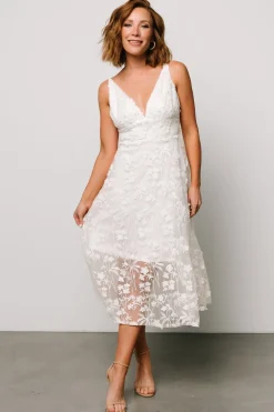 Clearance Baltic Born Larissa Midi Dress | Off White OffWhite