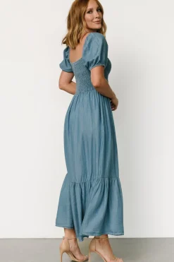 Sale Baltic Born Lauralee Smocked Dress | Chambray