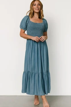 Sale Baltic Born Lauralee Smocked Dress | Chambray