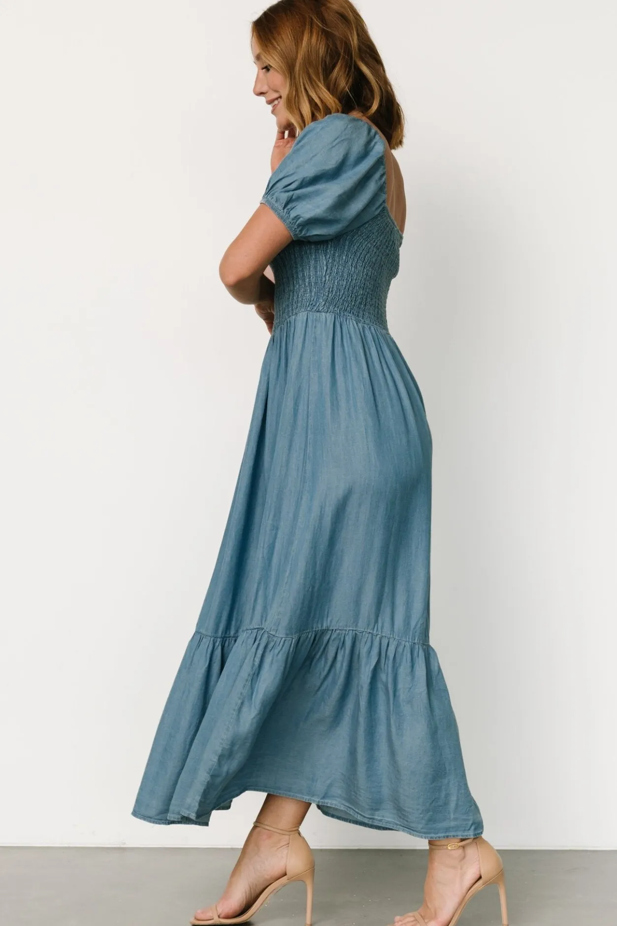 Sale Baltic Born Lauralee Smocked Dress | Chambray