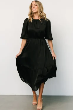 Fashion Baltic Born Lauretta Tie Waist Dress | Black