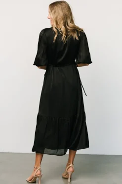 Fashion Baltic Born Lauretta Tie Waist Dress | Black