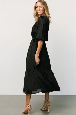 Fashion Baltic Born Lauretta Tie Waist Dress | Black